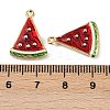 Brass Enamel Pendants KK-I358-070G-01-3