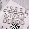 15Pcs 3 Style Iron D Rings FIND-SZ0002-18-3