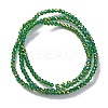 Transparent Electroplate Glass Beads Strands EGLA-H107-01A-AB07-4