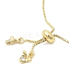 1MM Brass Box Chain Slider Bracelet Making MAK-K024-11G-2