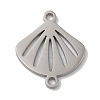 Tarnish Resistant 304 Stainless Steel Connector Charms STAS-U010-03P-1