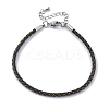 Polyester Cord Braided Bracelet Makings MAK-Z003-01P-04-1