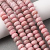 Natural Pink Zebra Jasper Beads Strands X-G-D481-13-1
