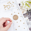 40Pcs 2 Style Brass Beads KK-BBC0001-58-3