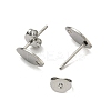 Non-Tarnish 304 Stainless Steel Stud Earring Findings X-STAS-R063-36-2