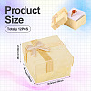 Square Paper Jewelry Ring Gift Boxes with Bowknot CON-TAC0010-80D-4