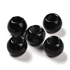 Natural Dyed & Heated Black Agate European Beads LS-G-R488-01P-1