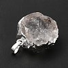 Natural Quartz Crystal Pendants G-P487-03P-5