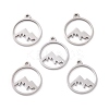 Non-Tarnish 201 Stainless Steel Laser Cut Pendants LS-STAS-S105-T901-1S-2