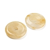 Natural Topaz Jade China Safety Buckle Pendants G-B052-04-2