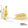Exquisite European and American Fashion Brass Cubic Zirconia Hoop Earrings OK6983-2-1