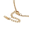 Enamel Charms Double Layer Necklace with Synthetic Turquoise Beaded LS-NJEW-P269-20A-G-4