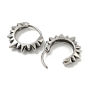 316 Surgical Stainless Steel Hoop Earrings EJEW-D096-17C-AS-2