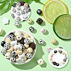 DIY Animal Cattle Theme Wooden Beaded Keychain Making Kits DIY-YW0008-69A-3