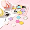 7 Colors Alloy Enamel Pendants ENAM-FS0002-05-7