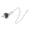 Natural Lapis Lazuli Sphere Dowsing Pendulums BJEW-E292-A03-2