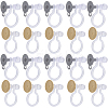20Pcs 2 Styles 304 Stainless Steel & Plastic Clip-on Earring Findings STAS-SC0006-82-1