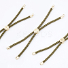 Nylon Twisted Cord Bracelet Making MAK-FH0001-04-RS-5