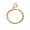 304 Stainless Steel Cuban Link Chain Bracelets & Necklaces Sets for Women FI8814-1-5