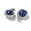 Dyed Natural Lapis Lazuli Pendants G-A298-02P-09-2
