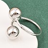 Brass Cuff Rings for Women RJEW-Z113-18P-1