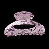 Transparent Floral Pattern Acrylic Claw Hair Clips PW23031332736-3