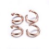 304 Stainless Steel Open Jump Rings STAS-O107-06RG-E-3