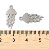 Non-Tarnish 304 Stainless Steel Pendants STAS-J042-19P-3