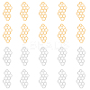 20Pcs 2 Colors 201 Stainless Steel Filigree Joiners STAS-DC0011-46-1