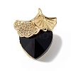 Real 18K Gold Plated Rack Plating Brass Micro Pave Clear Cubic Zirconia Pendants KK-C015-24G-07-1