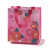 Mother's Day Theme Printed Flower Non-Woven Reusable Folding Gift Bags with Handle LS-ABAG-F009-C03-1