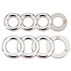 8Pcs 2 Style Alloy Handbag O Ring Bags Buckles FIND-CA0003-76-1