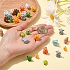 10Pcs 5 Styles Opaque Resin Pendants RESI-YW0004-22A-5