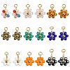 27Pcs 9 Colors Glass Pendants GLAA-CJ0001-83-1