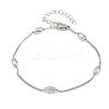 201 Stainless Steel Curb Chain Bracelets for Women BJEW-G767-01A-P-4