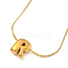 304 Stainless Steel Micro Pave Cubic Zirconia Pendant Necklaces NJEW-H017-01G-R-1