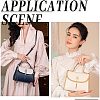 4Sets 2 Colors Double Letter S Alloy Tassels Style Bag Lock Decorations Accessories FIND-WR0003-63-3