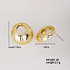 Fashionable Cute Flat Round Earrings for Hot Personalized Matching WX1077-23-1