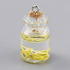 Transparent Glass Wishing Bottle Pendant Decorations LS-EGLA-B002-02A-1