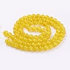 Spray Painted Crackle Glass Beads Strands CCG-Q001-10mm-10-2