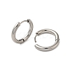 Tarnish Resistant 304 Stainless Steel Hoop Earrings LS-EJEW-P177-P-22-2