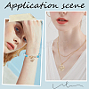 6PCS Brass Micro Pave Cubic Zirconia Pendants KK-BBC0011-86-5