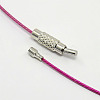 Steel Wire Necklace Cord X-TWIR-SW001-18-3