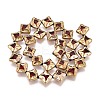 Electroplate Glass Beads Strands EGLA-T021-24F-2