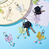 Butterfly Acrylic Pendant Decoration HJEW-TAC0056-7