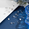 10Pairs 925 Sterling Silver Stud Earring Findings STER-UN0001-42-2