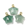 Natural Green Aventurine Pendants G-P540-01G-07-1