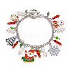 Christmas Alloy Enamel Charm Bracelets LS-PO3722-2-1