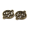 Tibetan Style Zinc Alloy Connector Charms FIND-WH0145-29AB-2