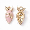 Alloy Enamel Pendants PALLOY-P287-12G-03-1